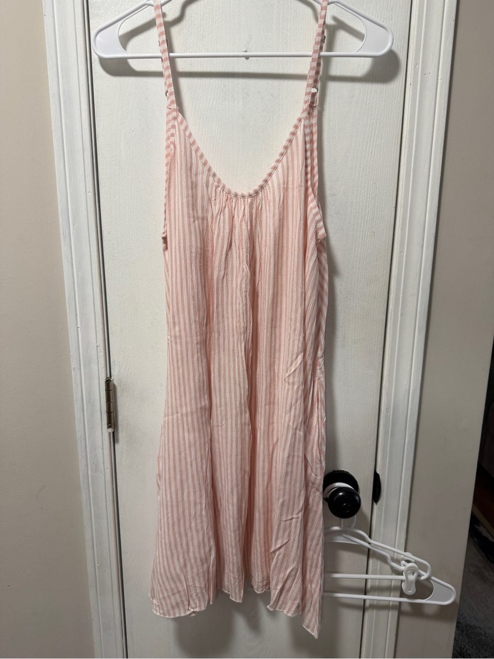 Elan Pink and White Striped Swim Coverup NWT medium